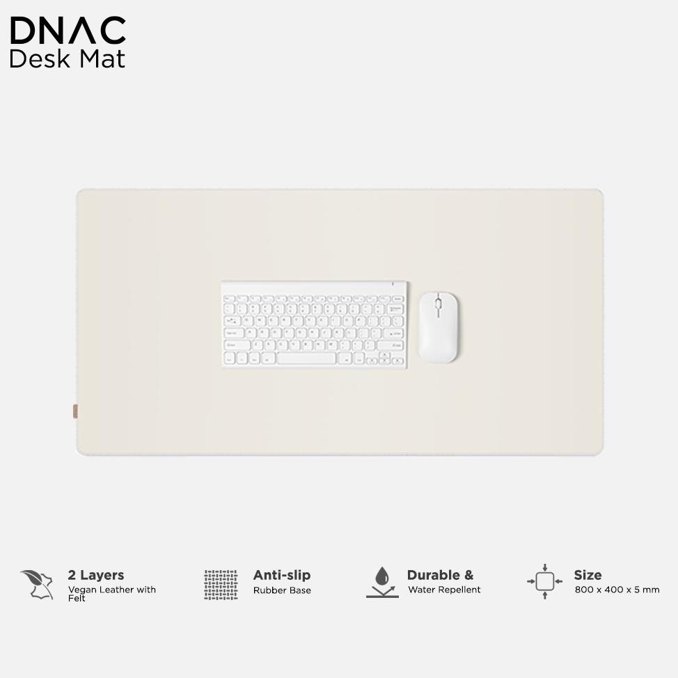 Terlaris Dnac Minimalistic Desk Mat Mousepad Leather From Dnac - Gray