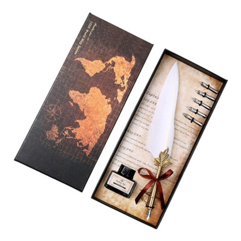 

Produk Pilihan Premium Pulpen Bulu Pena Fountain Kaligrafi Stainless Vintage Retro Dengan Kotak Alat Tulis Pena Hadiah Font High Quality Paling Dicari