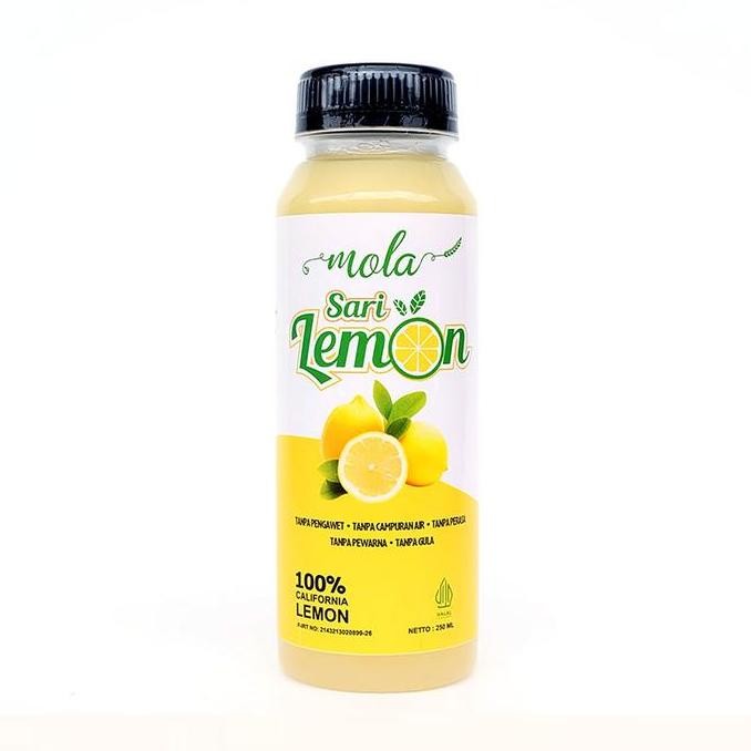 

Mola Sari Lemon Minuman Jus 100% Alami BPOM Certified MD 023182000100305 - Juice PA