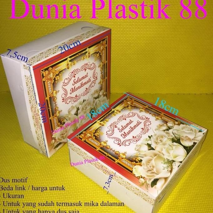 

Produk Baru!! Dus Motif Makanan 50 Pcs - Ukuran 20x20 & 18x18 cm - Box Nasi Kotak Kertas Murah