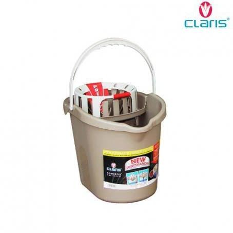 Claris Ember Pel Putar - Powerpel Mop Bucket 3111 Abu Coklat