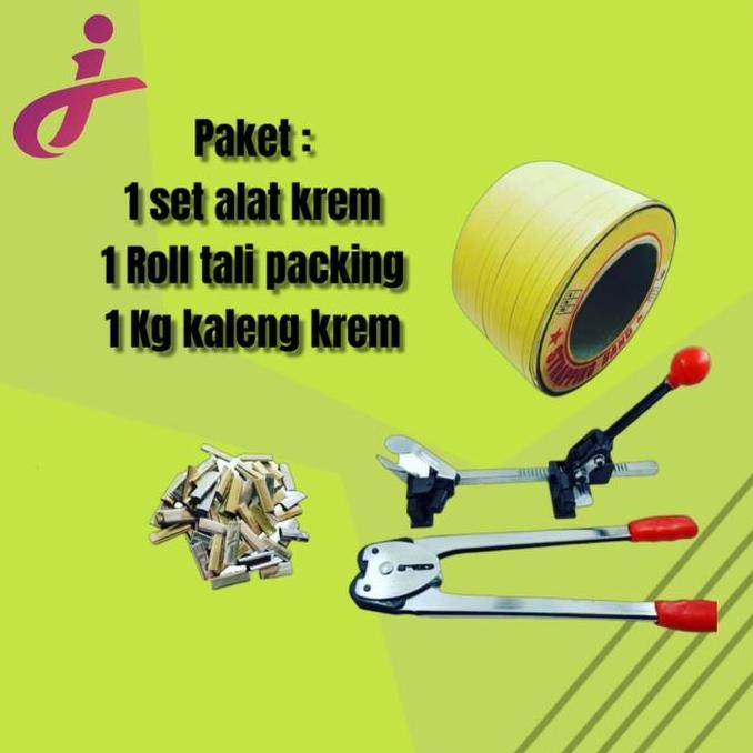 

Produk Baru!! Paket Alat Packing Kardus Set - Strapping Plastik + Tali + Kaleng