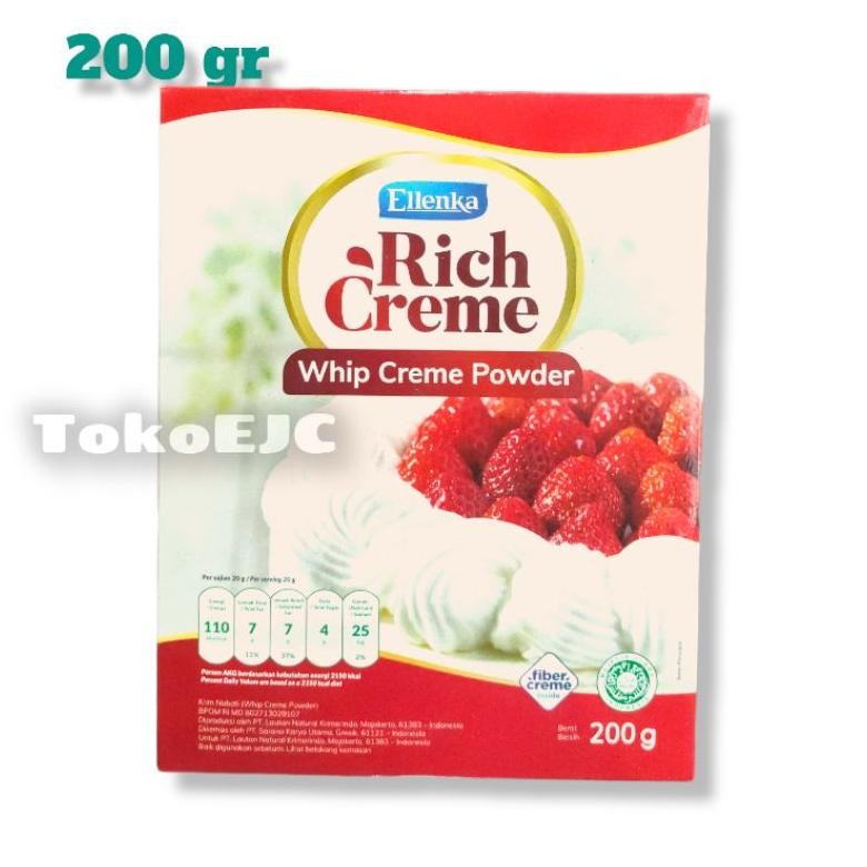 

Rich Creme Whip Cream Powder Whipping Cream 200gr ELLENKA Nugi