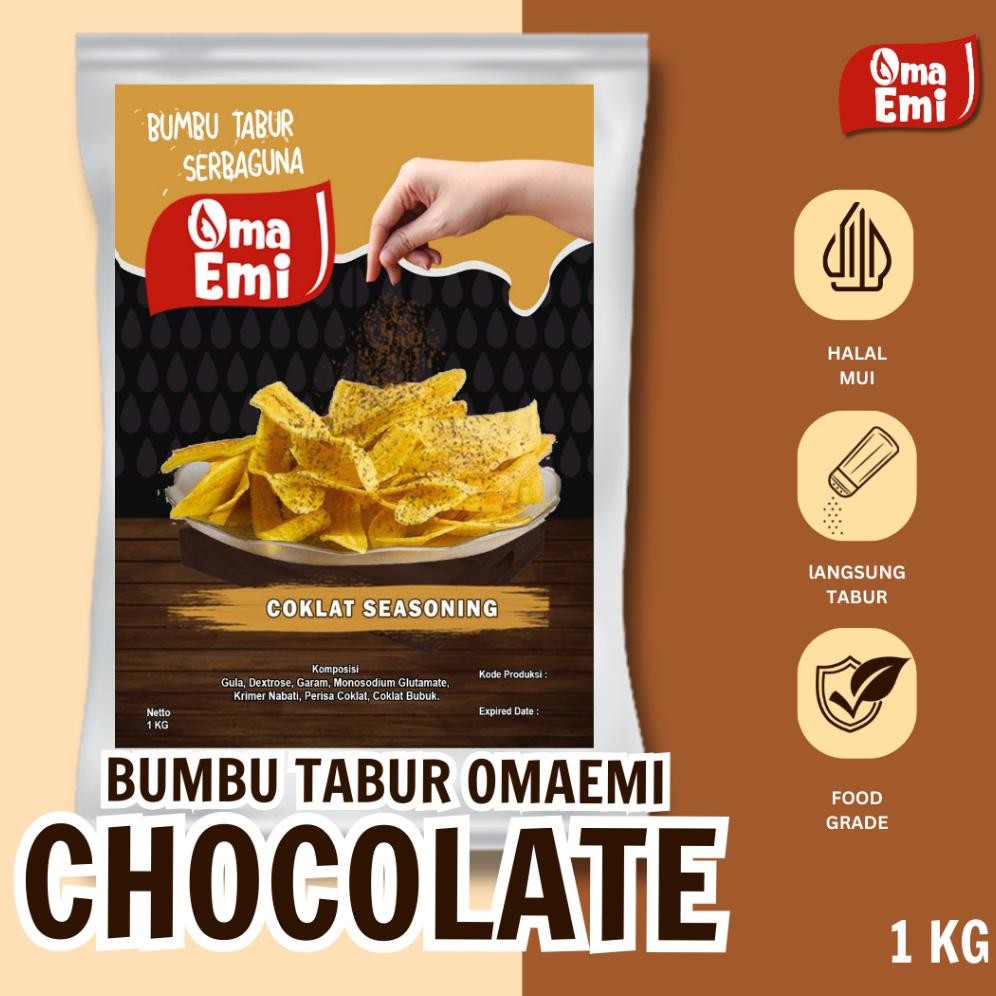

BUMBU TABUR COKELAT / CHOCOLATE SEASONING 1 KG Nugi