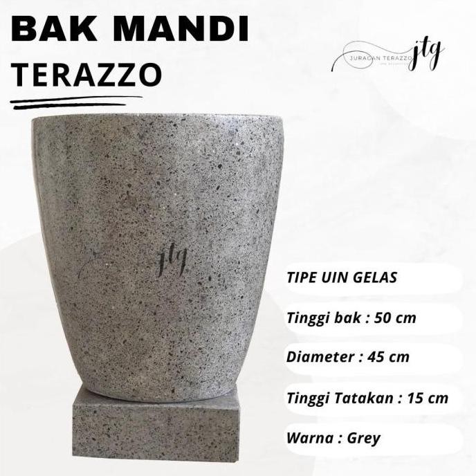 Bak Kamar Mandi Minimalis Keramik Teraso Marmer Juragan Terazzo Group