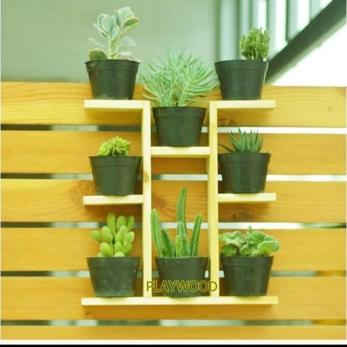 Stok Sj Rak Dinding Pot Bunga Tanduk Rusa || Rak Dinding Serbaguna Jati Londo