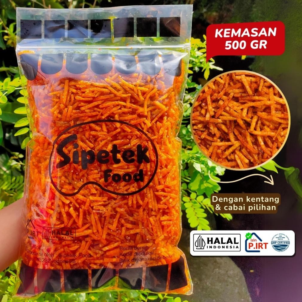 

Kentang Mustofa Pedas Manis Gurih Kemasan 500gr Sipetek Food Nugi