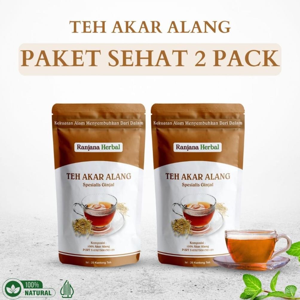

Teh Celup Herbal Akar Alang-Alang Paket Sehat 2 Pack Obat Gagal Ginjal Cuci Darah Kemih Prostat Kencing Netes Berbusa Nugi