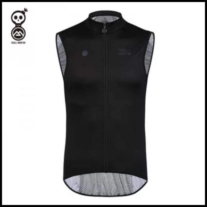 WIND VEST MONTON WEEKEND BLACK - Rompi Jaket Sepeda Monton Hitam