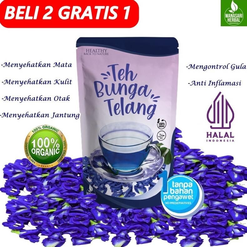 

TEH HERBAL BUNGA TELANG ALAMI 100% MURNI DAUN TELANG KERING DAUN TELANG BUBUK BUNGA TELANG ORGANIK Nugi
