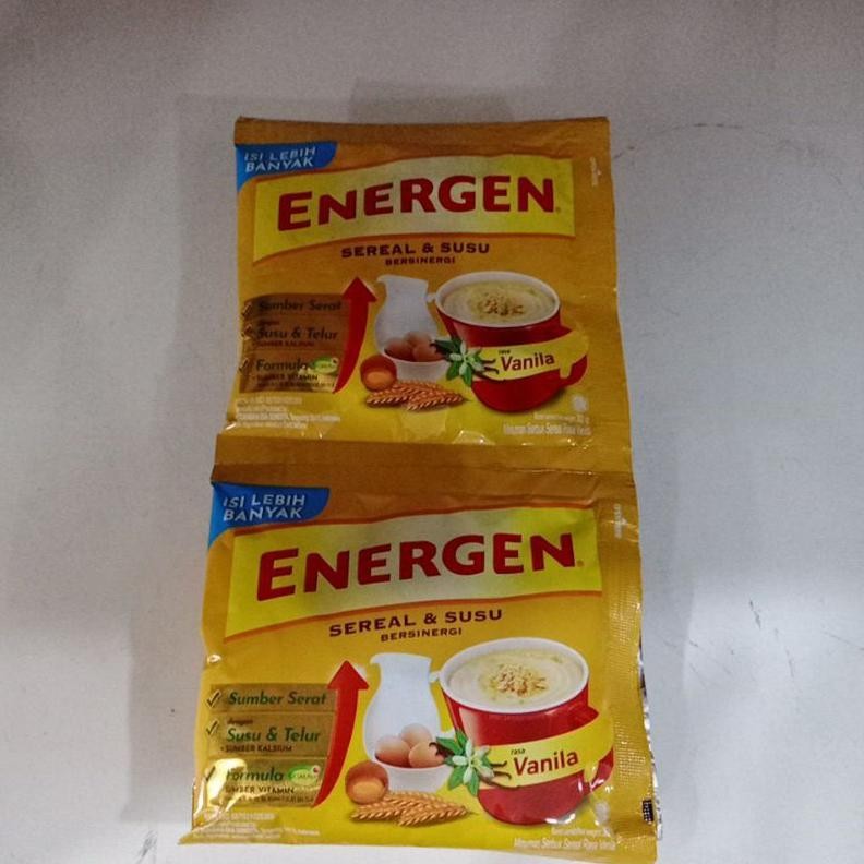 

ENERGEN SEREAL RASA VANILA 1 RENCENG ISI 10SACHET Nugi