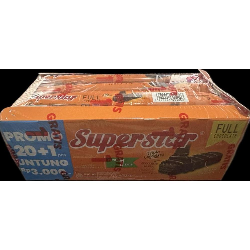

ROMA SUPERSTAR TRIPLE CHOCOLATE EX 18 gr 16 GRAM ISI 20 WAFER PAK BISKUIT KUE SNACK MAKANAN RINGAN CEMILAN ANAK PAX DUS BOX COKLAT GROSIR TERMURAH MAYORA KILOAN SNAPS SNAP Nugi