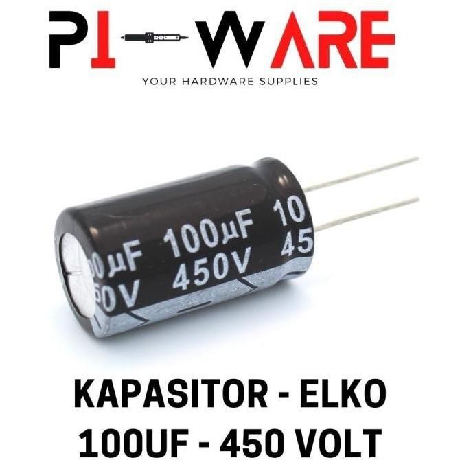 Kapasitor Elco 100Uf 450V Capacitor Elko 100 Uf 450 Volt