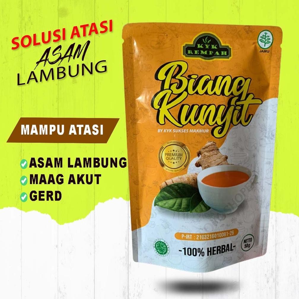 

BIANG/EMPU Kunyit Bubuk SUPER (POUCH) GERD | Sugar FREE Nugi