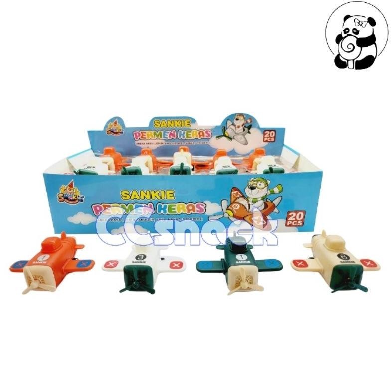 

SANKIE PESAWAT BALING PERMEN BOX ISI 20 Nugi