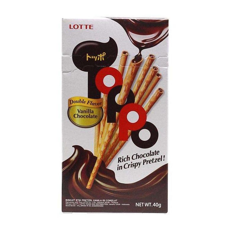 

LOTTE Toppo Vanilla Coklat [12pcs/Box] Nugi