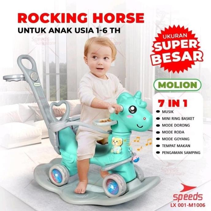 siap kirim mainan kuda kudaan anak rocking horse jungkat jungkit kayu
