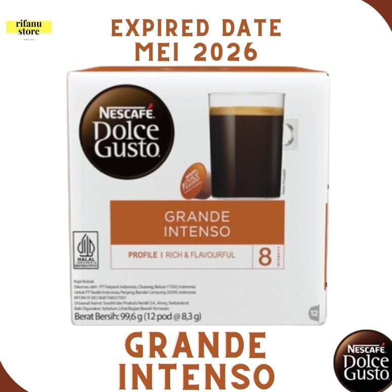 

Nescafe Dolce Gusto Grande Intenso Capsule NDG 1 Box = 12 Kapsul Nugi