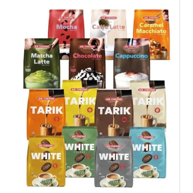 

Aik Cheong Teh Tarik Matcha Machiato Cappucino Pack isi 12 sachet Nugi