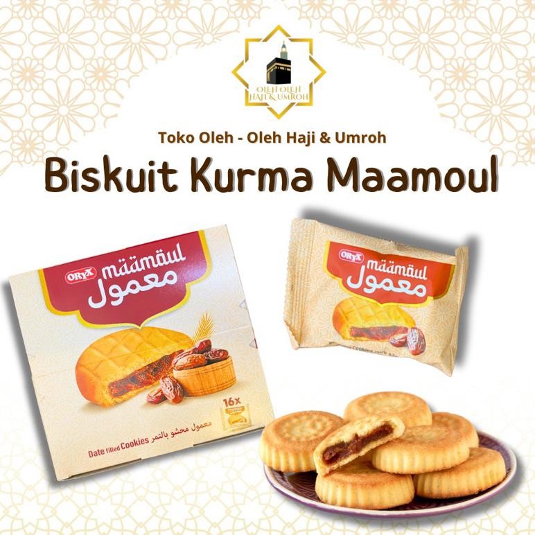 

Biskuit Maamoul Mammoul Mamoul Oryx Biskuit Kurma Biskuit Arab ORIGINAL PALING MURAH /PACK isi 16pcs OLEH OLEH HAJI DAN UMROH Nugi