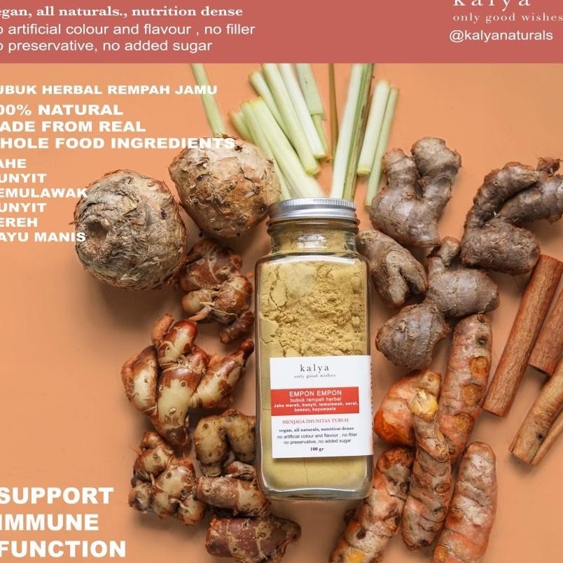 

Empon Empon Bubuk Rempah Jamu Kesehatan Jahe Kunyit Temulawak Sereh Cinnamon Kayumanis Kencur Traditional Tanpa Gula