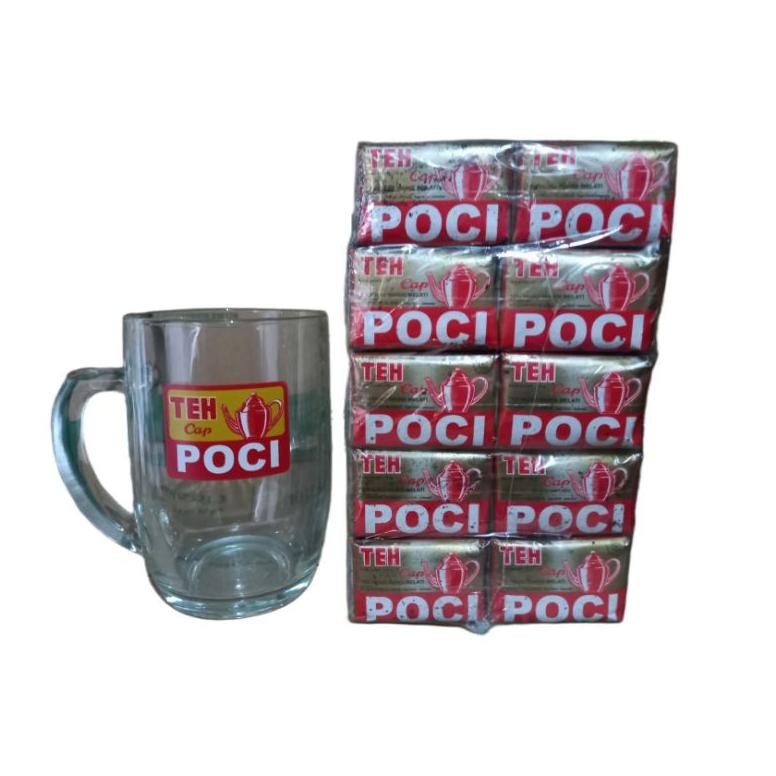 

Teh Cap Poci Gold Teh Tubruk Melati isi 50x10gr gratis Gelas Premium Nugi