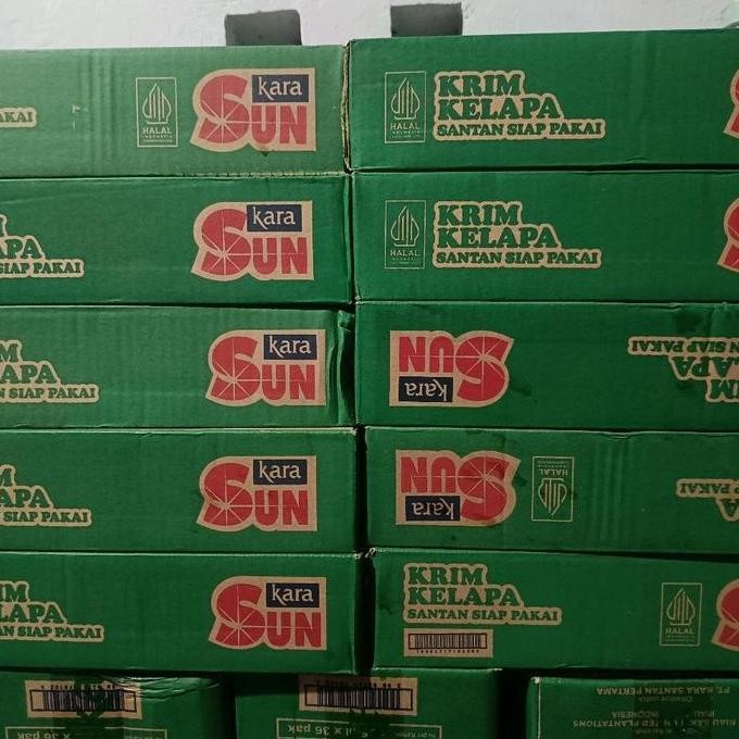 

200ml Sunkara kotak 1 Dus isi 12 pcs santan kara JS