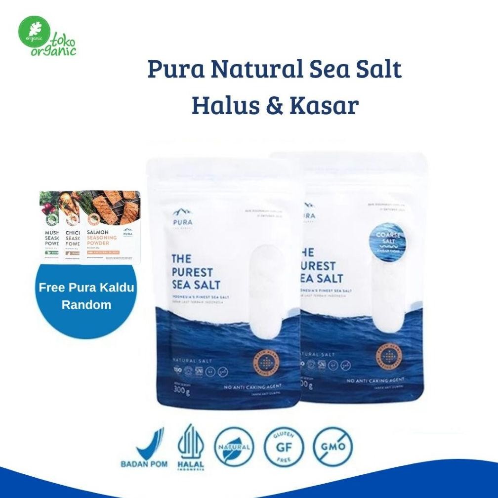

PURA The Purest Sea Salt (300gr) | Garam Laut Murni | Garam Halus Natural | Garam Organik Rendah Natrium, Garam Sehat Nugi