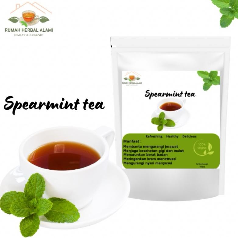 

Teh Celup Herbal Spearmint Leaf tea isi ( mengobati jerawat ) 30pcs Nugi
