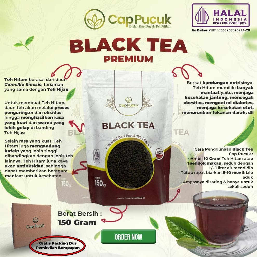 

TEH HITAM / BLACK TEA CAP PUCUK Nugi