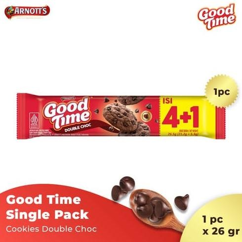 

Good Time Double Choc NEW | 12 Bks @ 26.5 G | Arnott's Nugi