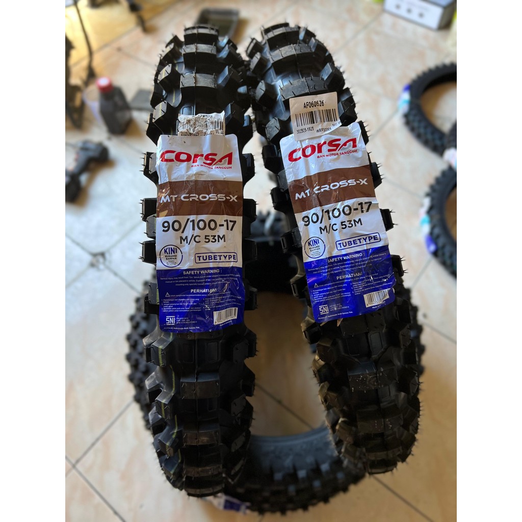 Ban Luar Trail Corsa MT CROSS-X TUBETYPE 90/100 Ring 17 – Siap Tembus Medan Ekstrim