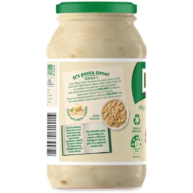 

Promo Dolmio Saus Pasta Carbonara 490G - Saus Krim Pasta Italia