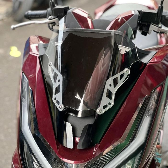 Visor Pcx 160 2025 Thailand Breket Windshield Pcx 160 Roadsync Motorcycle Aksesoris Original Dan Ter