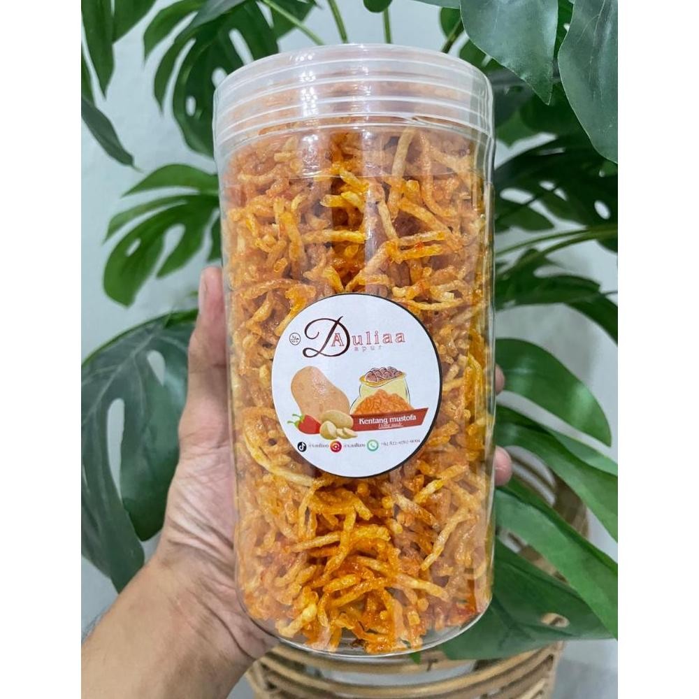 

Kentang mustofa DapurAuliaa toples 1000ml mustofa kering pedas manis renyah tanpa campuran SMG Nugi