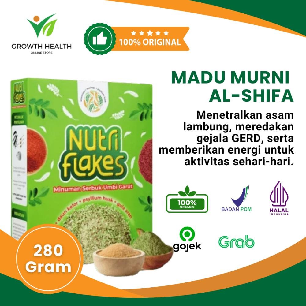 

Nutriflakes Sereal Ampuh Untuk Asam Lambung 1 Box Nugi