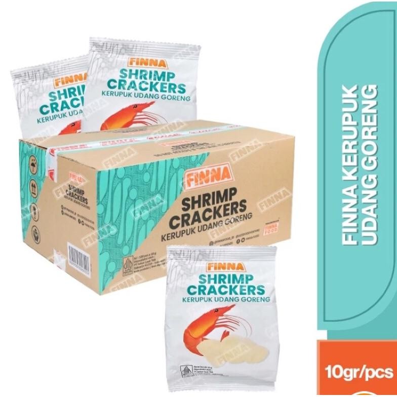 

(EXP. NOV 2025) Finna Kerupuk Udang Siap Makan 1 DUS/Shrimp Crackers matang 120pc Nugi