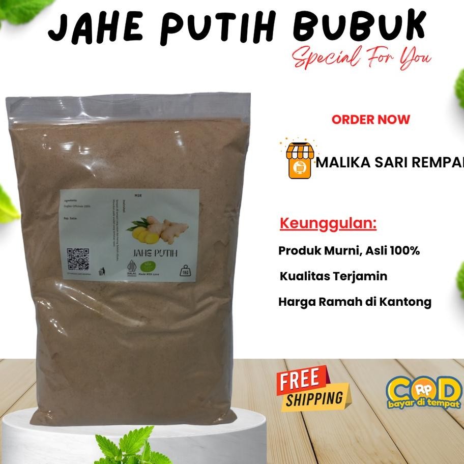 

Jahe Putih Bubuk Murni 1 Kg Zingiber Officinale Powder 1 Kgmsr