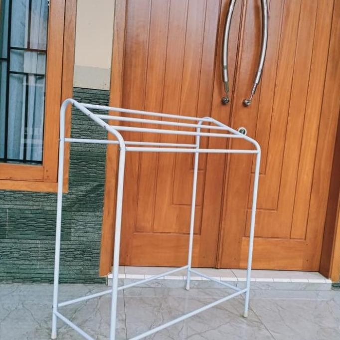 Stok Sj Jemuran Handuk Besi Rak Handuk Pakaian 75X40X90 Cm
