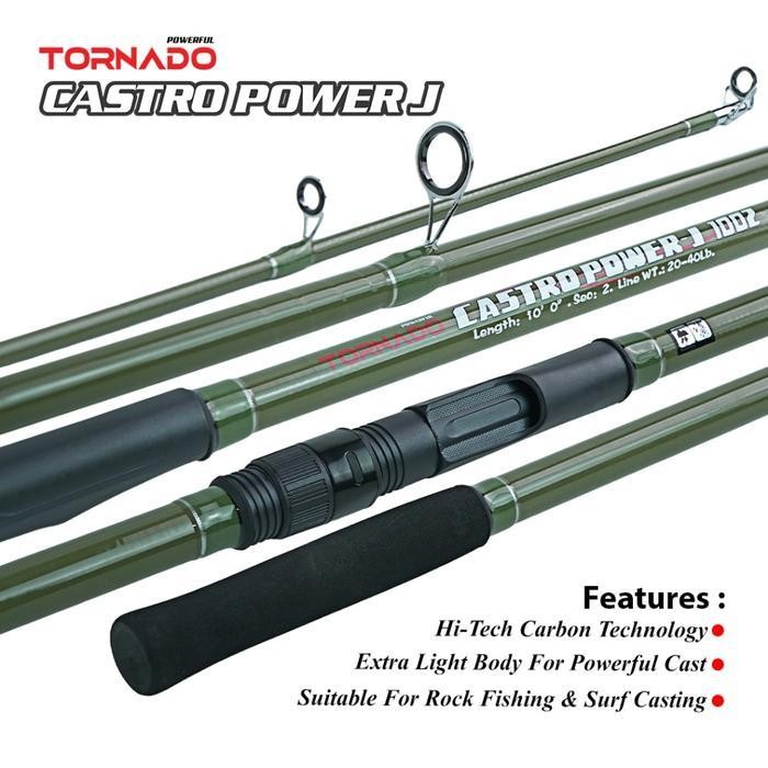 Tornado Joran Pancing Spinning Castro Power J 240Cm - 300Cm Hi-Technology Carbon Blank Joran Pancing
