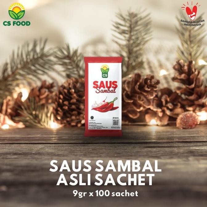 

Saus Sambal Pedas Sachet 9 gr x 100 sachet - CS FOOD