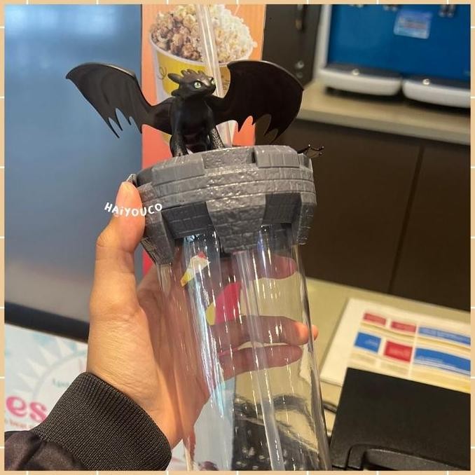 UNGGULAN shopee Merchandise Tumbler CGV Toothless Popcorn Bucket How To Train Your agon