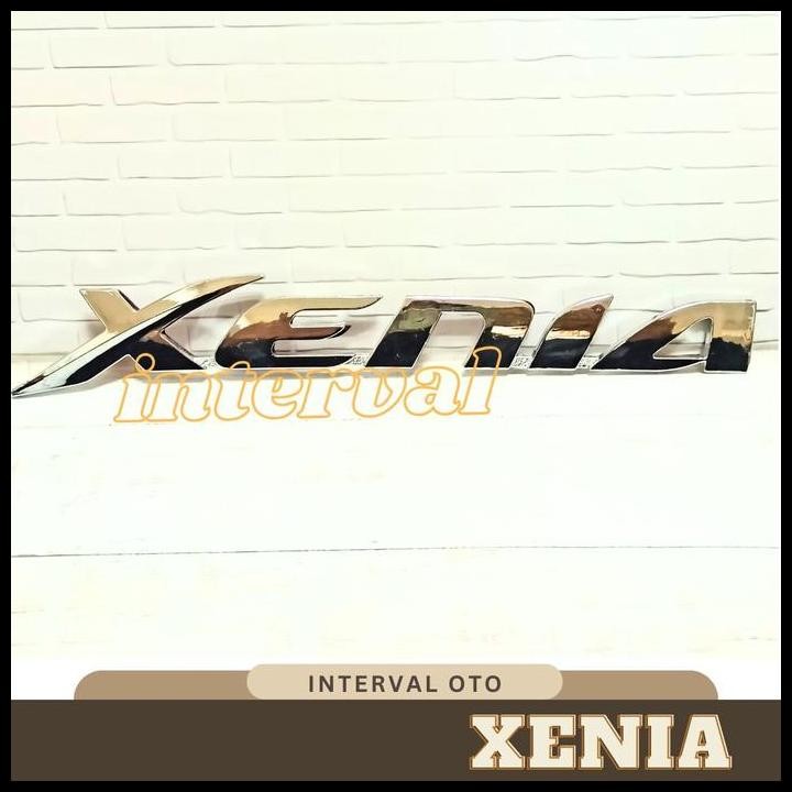 TERBARU EMBLEM BELAKANG TULISAN XENIA KECIL MOBIL XENIA LOGO CHROME 