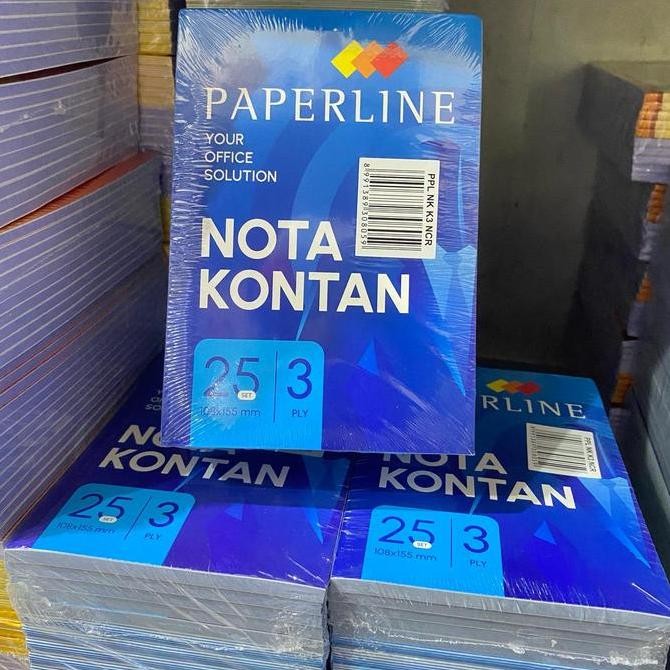 

Buku Bon Nota Kontan Kecil Rangkap 3 Ply Paperline Isi 10 Buku