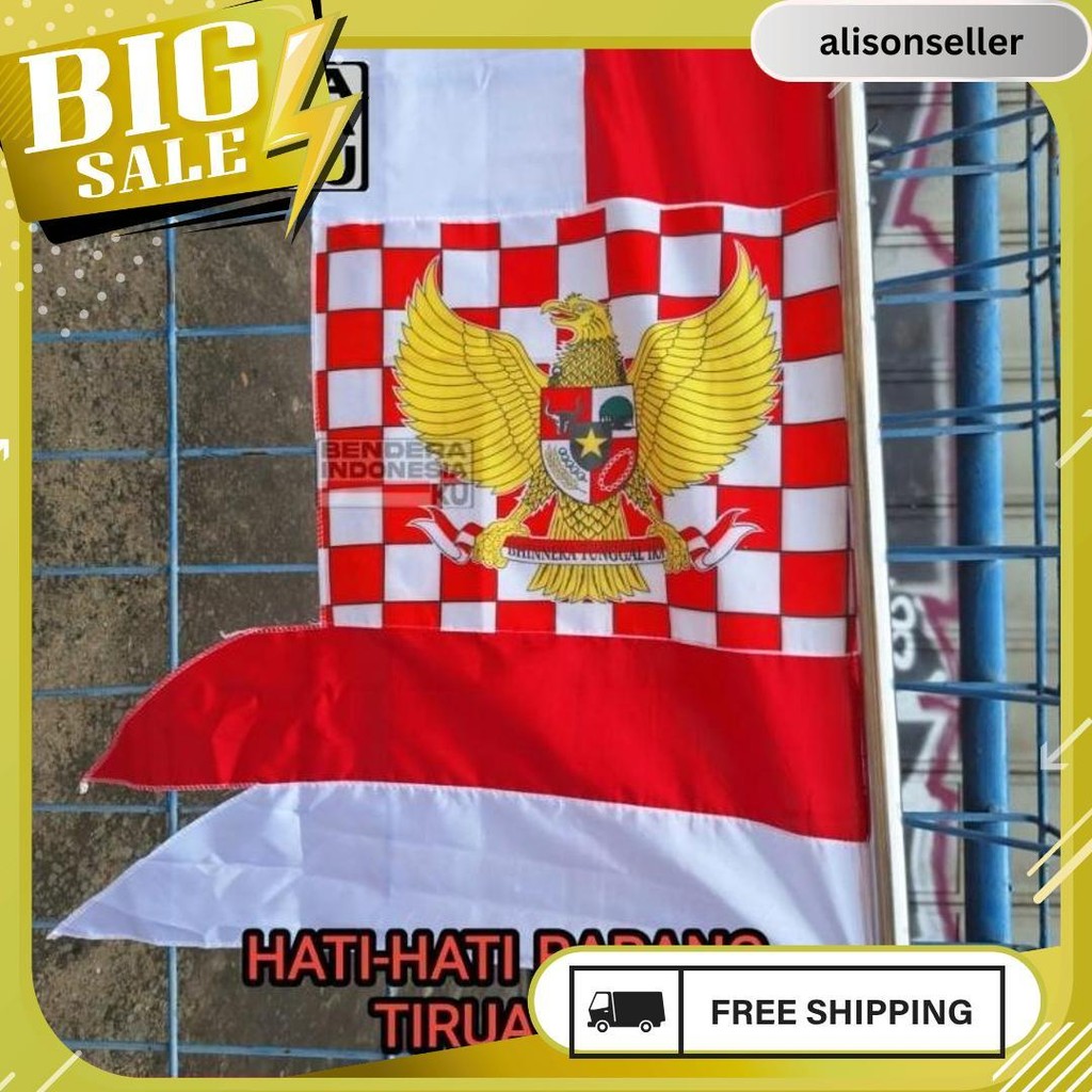 Umbul Umbul 4Meter Garuda / Umbul Merah Putih Dirgahayu 6.6