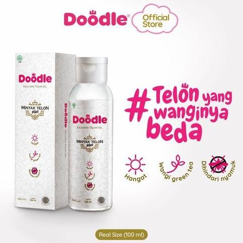 Doodle Exclusive Telon Oil 100 Ml / Minyak Telon Doodle Bayi, Telon Doodle Green Menghangatkan