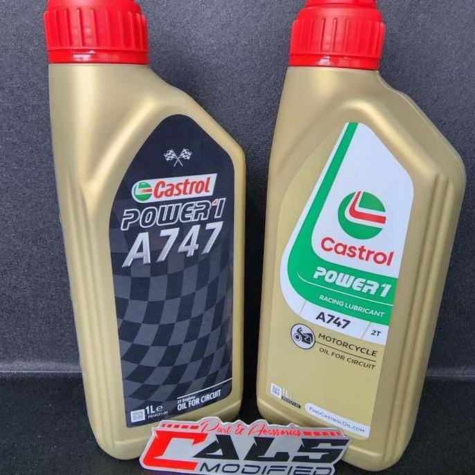 NEW OLI SAMPING 2T CASTROL A747 ORIGINAL OLSAM 2TAK CASTROL A747 1LITER