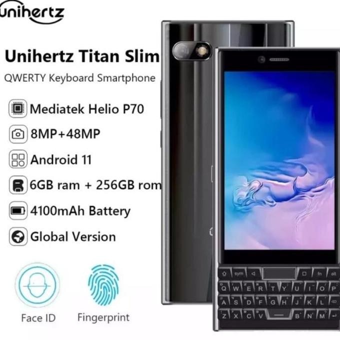 TERLARIS - Unihertz TITAN Slim - 6GB+256GB Keyboard QWERTY Android 11 NFC