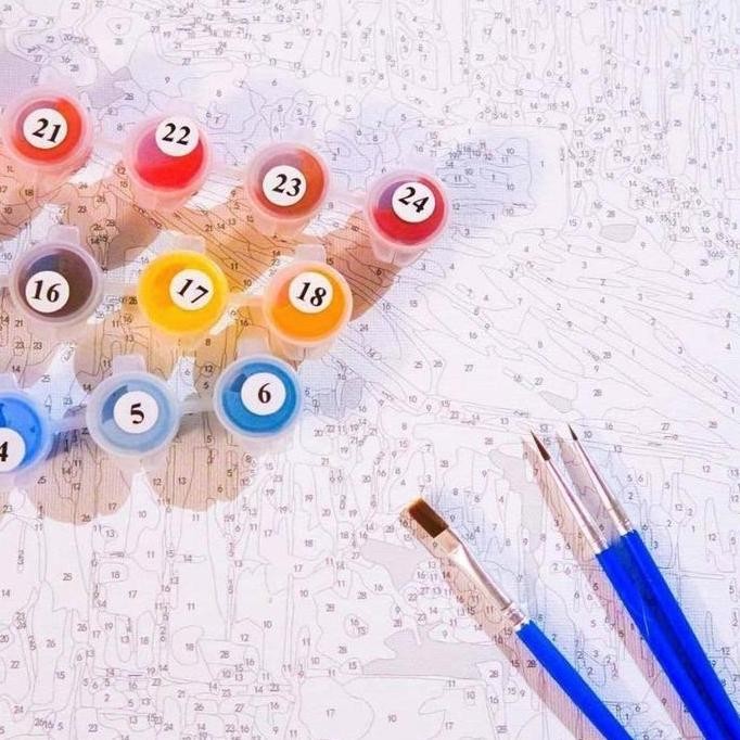 

30x40 DIY Paint By Number Kit Digital Painting By Numbers Melukis Scenery 4 Pemandangan