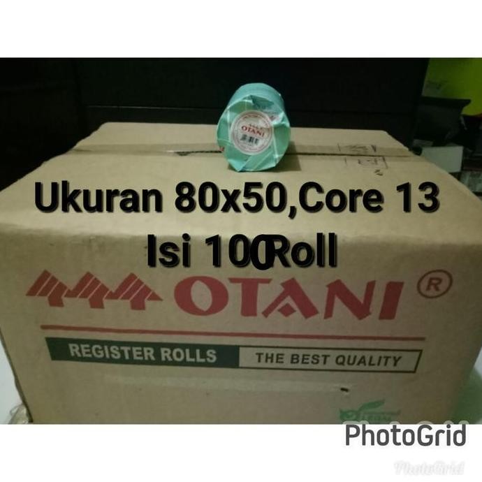 

BEBAS ONGKIR - Kertas Thermal 80x50 Core 13 Harga Perdus Merk Otani